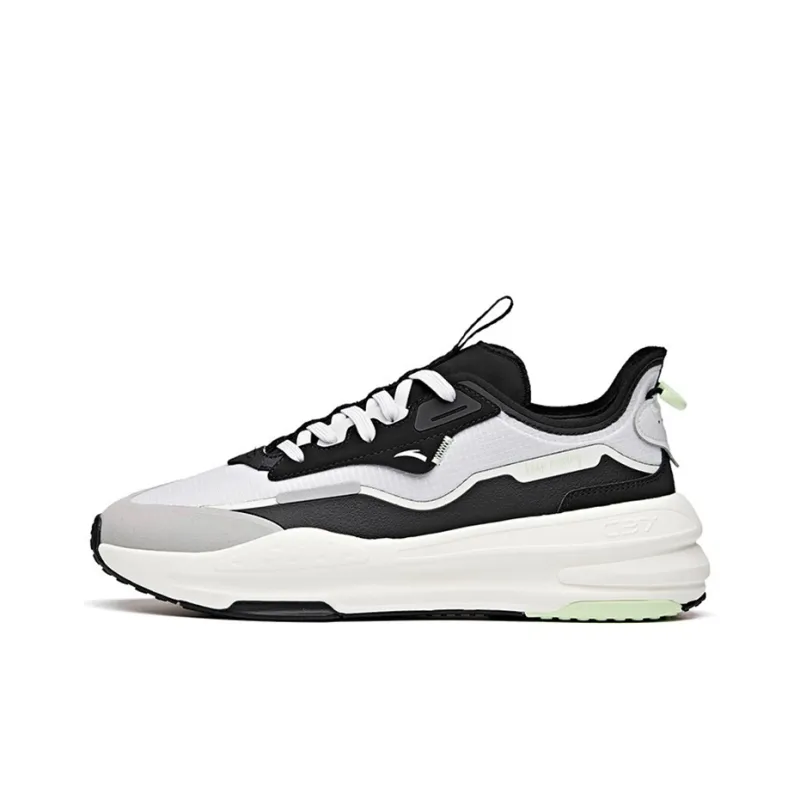 Anta C37 Series Anti Slip And Wear Resistant Lightweight Low Top Skateboard Shoes Men's Gray Black-0
