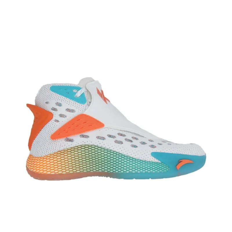 Anta KT5 Klay Thompson Abrasion Resistant Breathable High Top Basketball Shoes Men's White Multicolor-1
