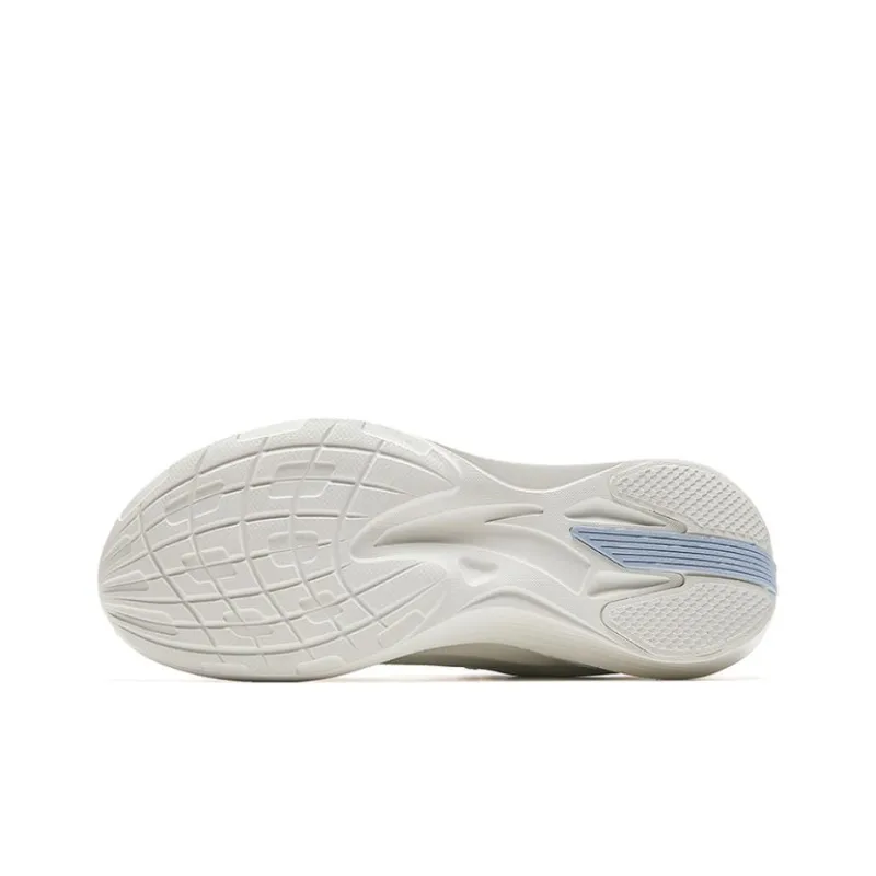Anta New Stinger Anti Slip Wear Resistant Low Top Sprint Running Shoes Women's Ivory White Oxygen Blue-4