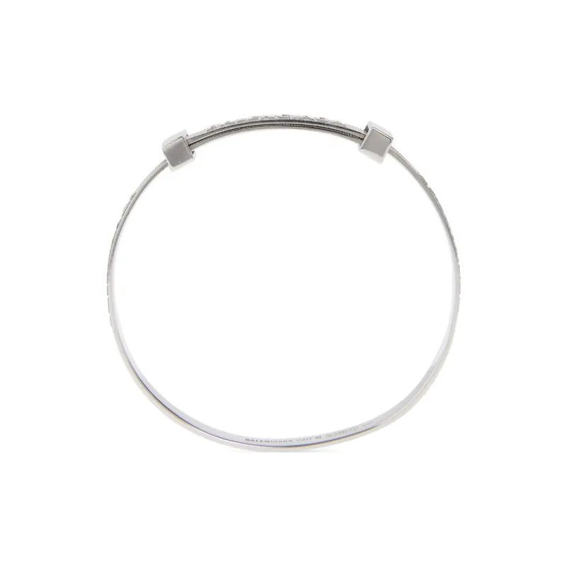 Balenciaga Logo Hoop Bracelet-1