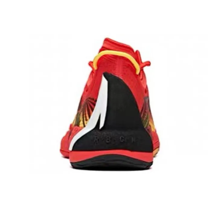 Anta GH1 Low Top Basketball Shoes Men's Red Yellow-4