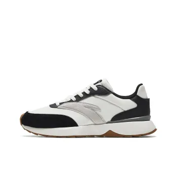 Anta HERITAGE 70 Anti Slip Wear Resistant Low Top Casual Shoes Men's White Black Gray