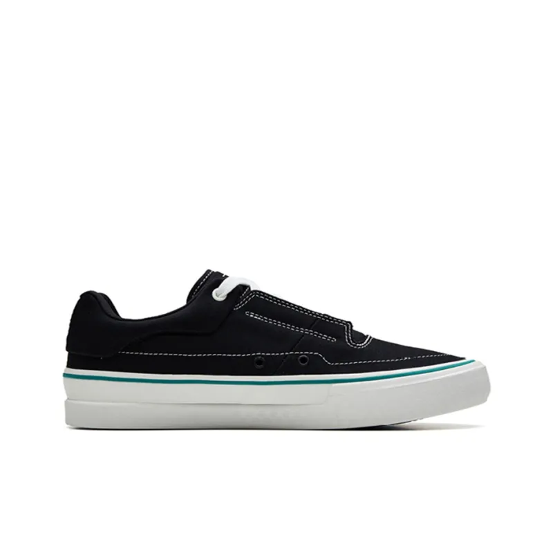 Anta Ao Li MD Anti Slip And Wear Resistant Lightweight Low Top Skateboard Shoes Men's Black White-1