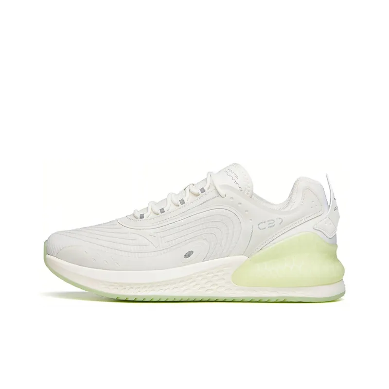 Anta C37+ Low-Top Running Shoes Men's White Green-0