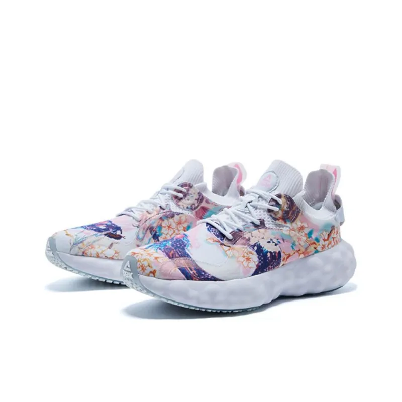 PEAK State Pole Cloud Peach Blossom Anti Slip Wear Resistant Low Top Running Shoes Men's Baymax-1