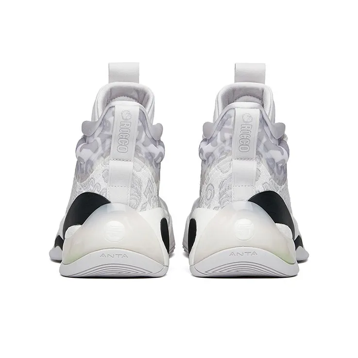 Anta KT7 KT ROCCO Cushioning Support High Top Performance Basketball Shoes Men's Gray White-3