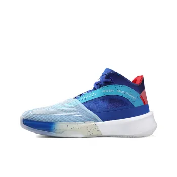 PEAK Surfing The Big Triangle 1.0 Basketball Shoes Men Mid Top Bright Blue/White