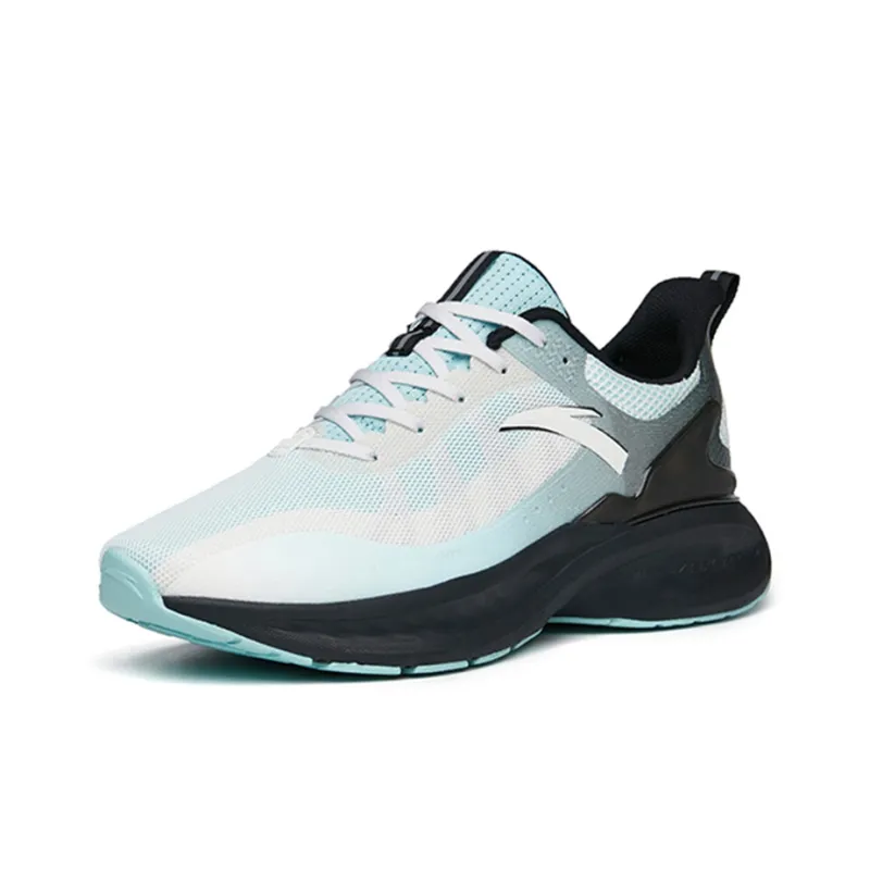 Anta Tron 1.5 Cushioned Slip-Resistant Abrasion-Resistant Breathable Low-Top Running Shoes Men's White Blue Black-2