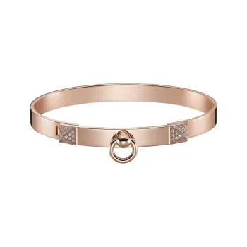 HERMES Rose Gold Bangles Unisex