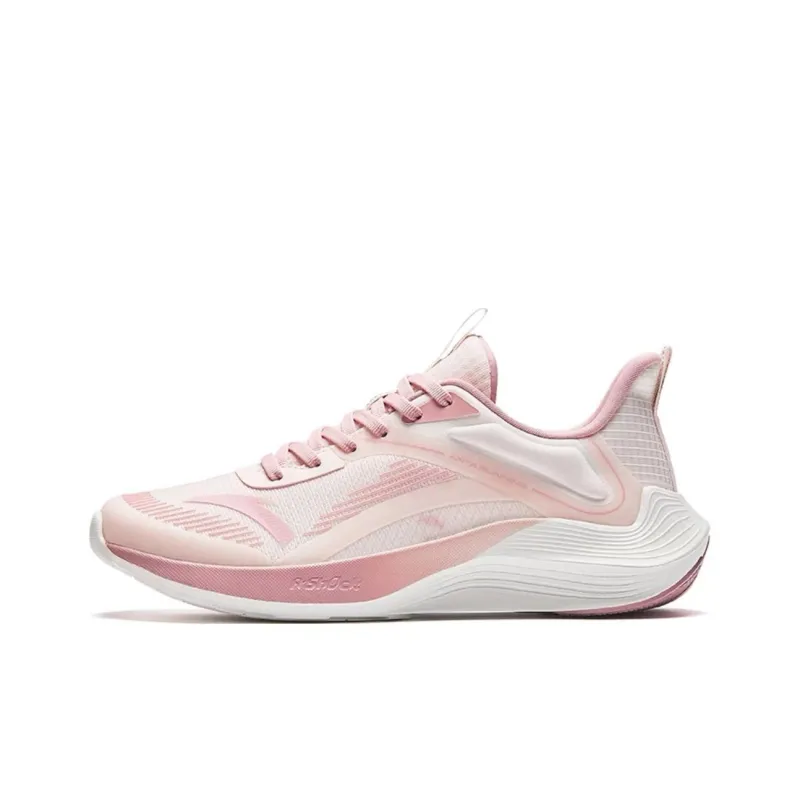 Anta DuCi1 Cushioning Breathable Low Top Casual Running Shoes Women's Pink White-0
