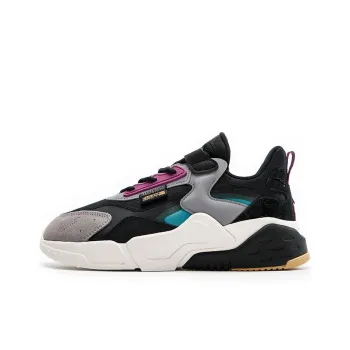 Anta Rubik's Cube Anti Slip Wear Resistant Low Top Chunky Sneakers Men's Black Gray