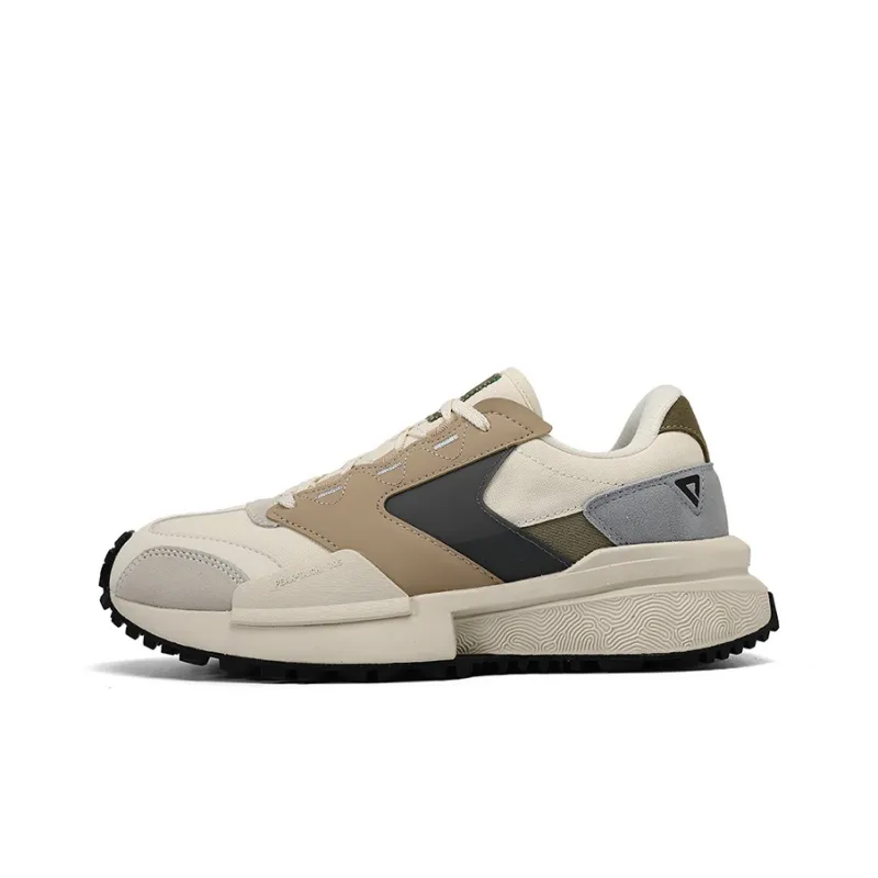 PEAK 70S Taichi Wear-Resistant Slip-Resistant Low-Top Casual Shoes Women's Ecru-7