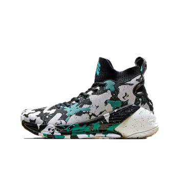 Anta KT4 High Top Performance Basketball Shoes Men's Black Green