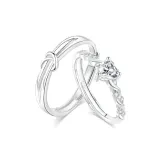 Sweet Love Heart Couple Rings (Alloy Version)