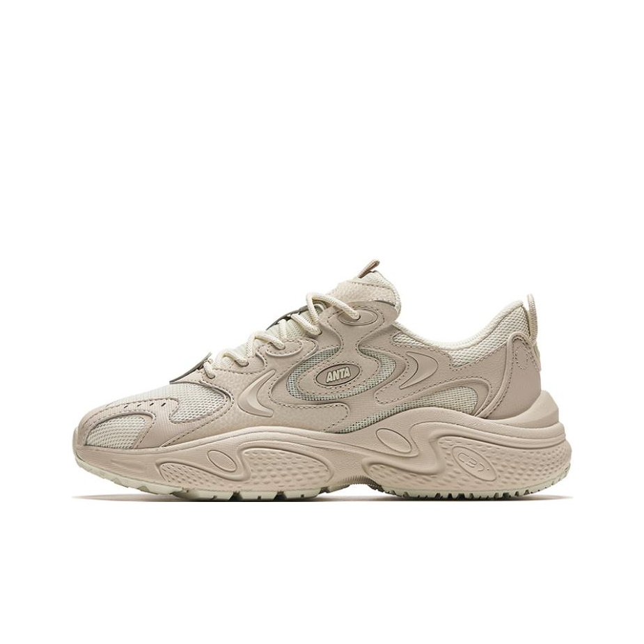 ANTA Stars Chunky Sneakers Women's Low-Top Heather Gray