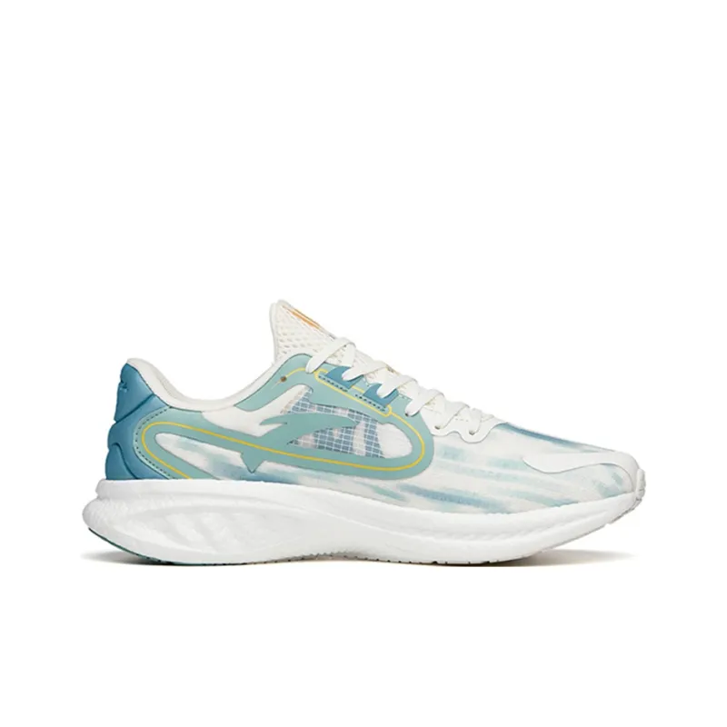 Anta Martian Foam Running Collection Cushioning Anti-Slip And Wear-Resistant Low-Top Running Shoes White Green Yellow-1