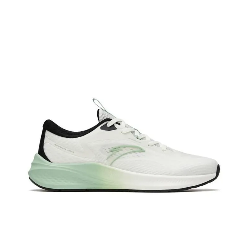 Anta Road Run Cushioning Anti Slip And Wear Resistant Low Top Running Shoes Men's White Gouache Green-1