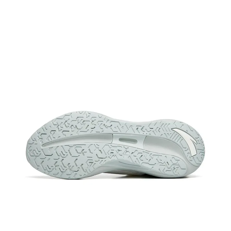 Anta 2.5 Breathable Lightweight Low Top Running Shoes Men's White Black-4