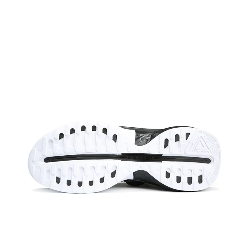 PEAK Tai Ji2.0 Cushioning Anti-Slip And Wear-Resistant Low-Top Running Shoes Black White-4