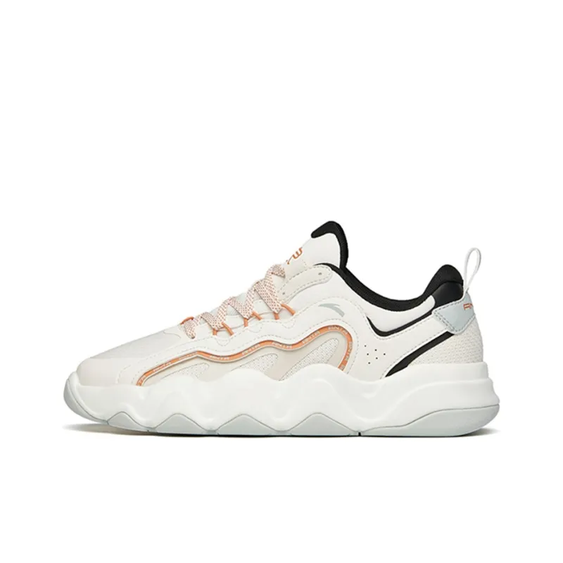 Anta Back Wave 1.0 Anti Slip And Wear Resistant Height Increasing Low Top Chunky Sneakers Women's-0