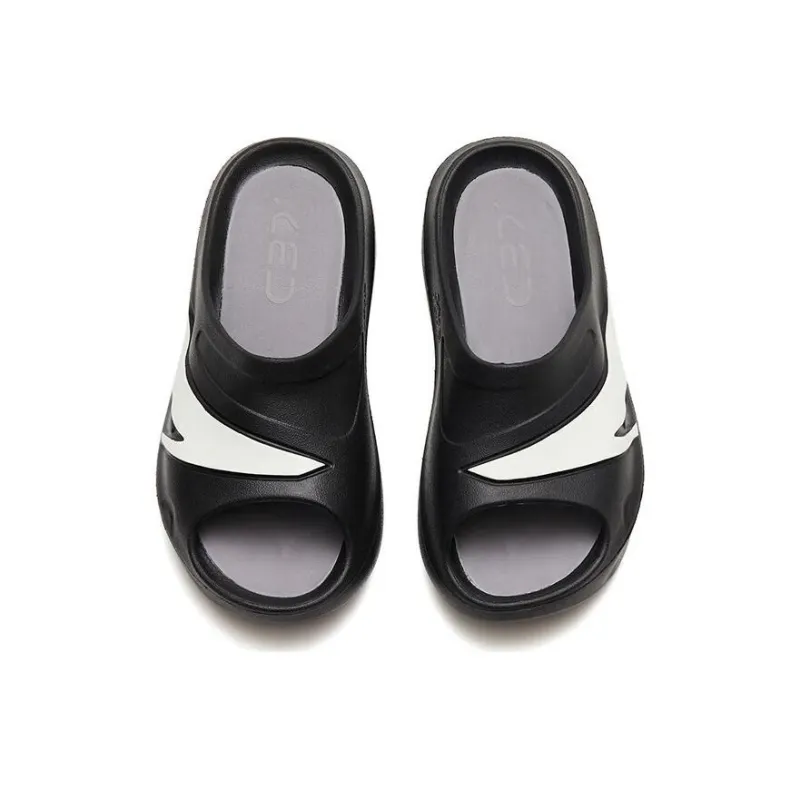 Anta C37 Series Slip Resistant Slide Slippers Men's Black-2