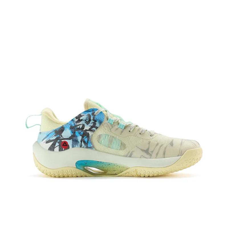 PEAK Sonic Boom 2.0 Large Sound Hi Fi Cushioning Breathable Low Top Basketball Shoes Men's Turquoise-2