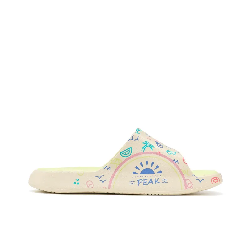 PEAK Statistic Sandals Slide Slippers Women's Bean Khaki-1