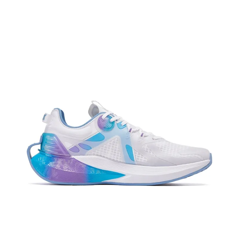 PEAK Tai Chi 3.0 Pro Anti Slip Wear Resistant Low Top Running Shoes Men's White Blue-1