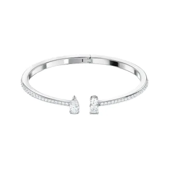 Swarovski Rhodium Plated Bangles Women's White