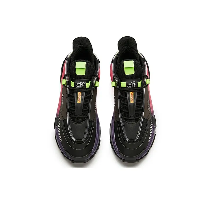 Anta AT91 Low Top Running Shoes Men's Black Pink-2