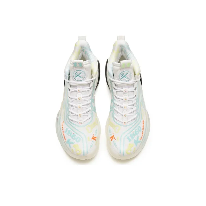 Anta KT7 Pro KT 7 Lucky 11 Lucky 11 Anti Slip Wear Resistant High Top Basketball Shoes Men's Blue White Black-2
