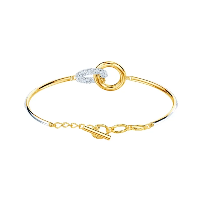 Swarovski Stone Bangles Women's White-1