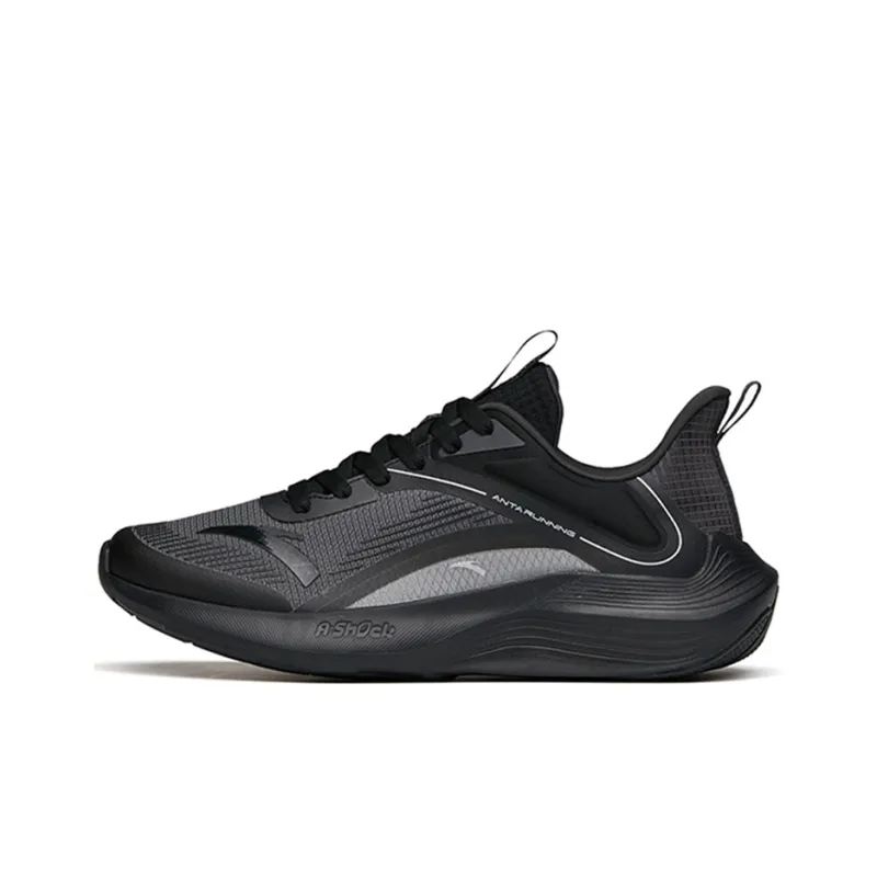 Anta DuCi1 Slip Resistant, Abrasion Resistant, Breathable Low Top Sprint Running Shoes Men's Gray Black-0