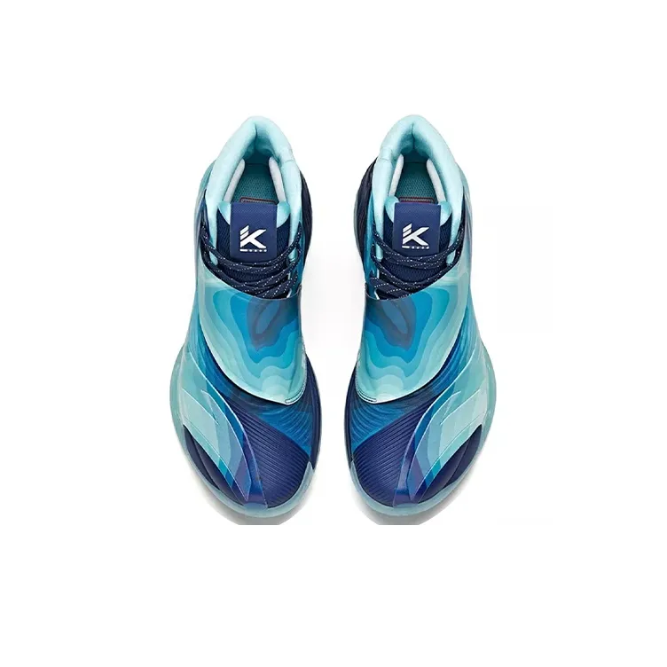 Anta KT6 KT 'Water Rhyme' Slip-Resistant Cushioning Wear-Resistant High-Top Performance Basketball Shoes Blue-2