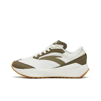 Anta Rock Candy Durable Breathable Low Top Casual Shoes Women's White Green