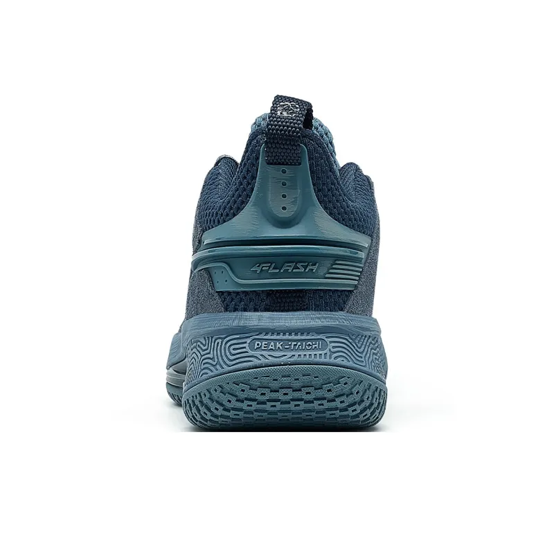 PEAK Flash 4 Abrasion Resistant Low Top Performance Basketball Shoes Men's Blue Dyed-4