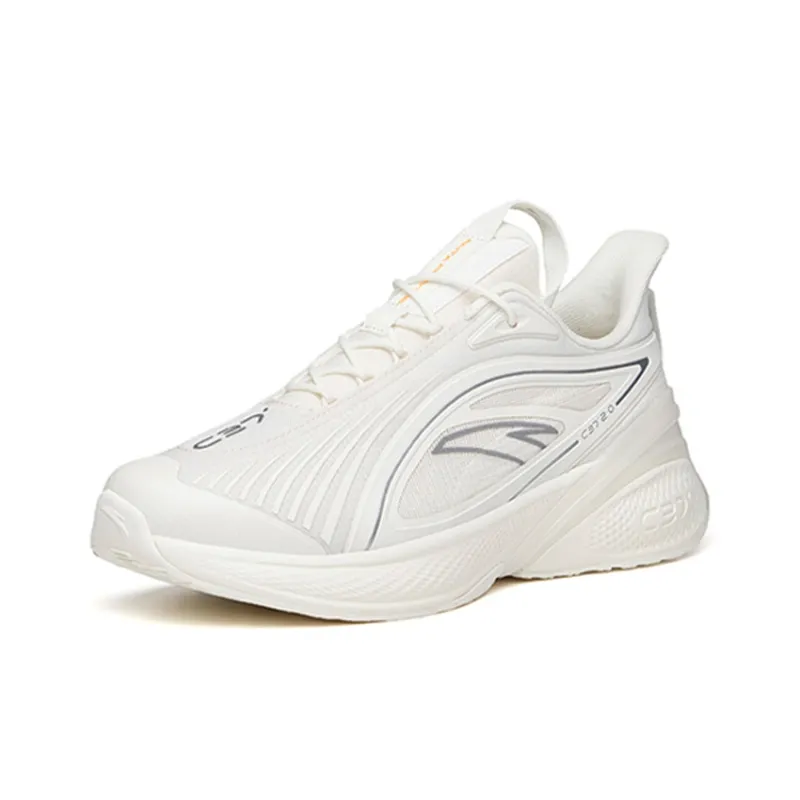Anta C37 2.0 Cushioned Slip-Resistant Abrasion-Resistant Breathable Low-Top Running Shoes Men's Ivory White-2