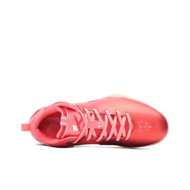 Anta KT2 Shock Absorbers With Slip Resistant And Abrasion Resistant Properties High Top Basketball Shoes Men's Red Pink-2
