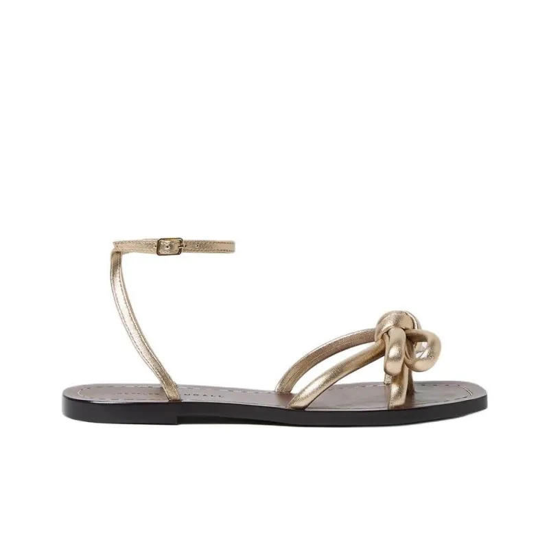 Loeffler Randall Henriette Strap Sandals Women's Gold-1