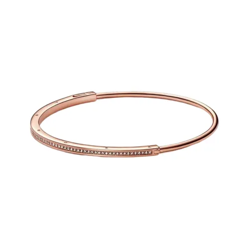 Pandora Cubic Zirconia Bangles Women's Rose Gold