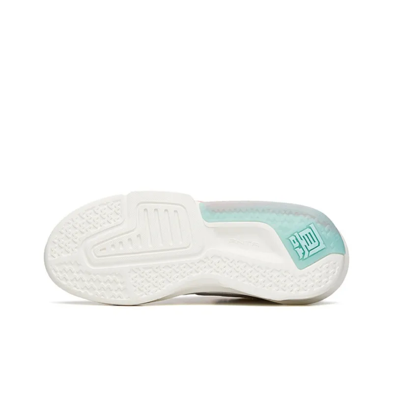 Anta Bastard Coverage Warm Slip-Resistant Low-Top Skateboard Shoes Women's White Orange Blue-4