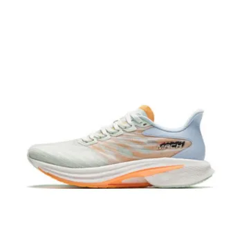Anta Cushioned Slip Resistant Rebound Low Top Running Shoes Women's Green Blue Orange