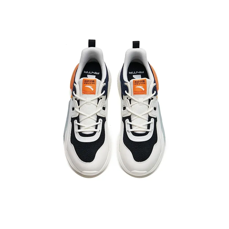 Anta Rubik's Cube 3.0 Cushioning Anti-Slip And Wear-Resistant Low-Top Casual Shoes Men's Black White Blue-2