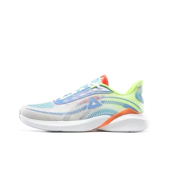 PEAK Flick 002 Cushioning Anti Slip And Wear Resistant Breathable Rebound Low Top Running Shoes Men's White Green