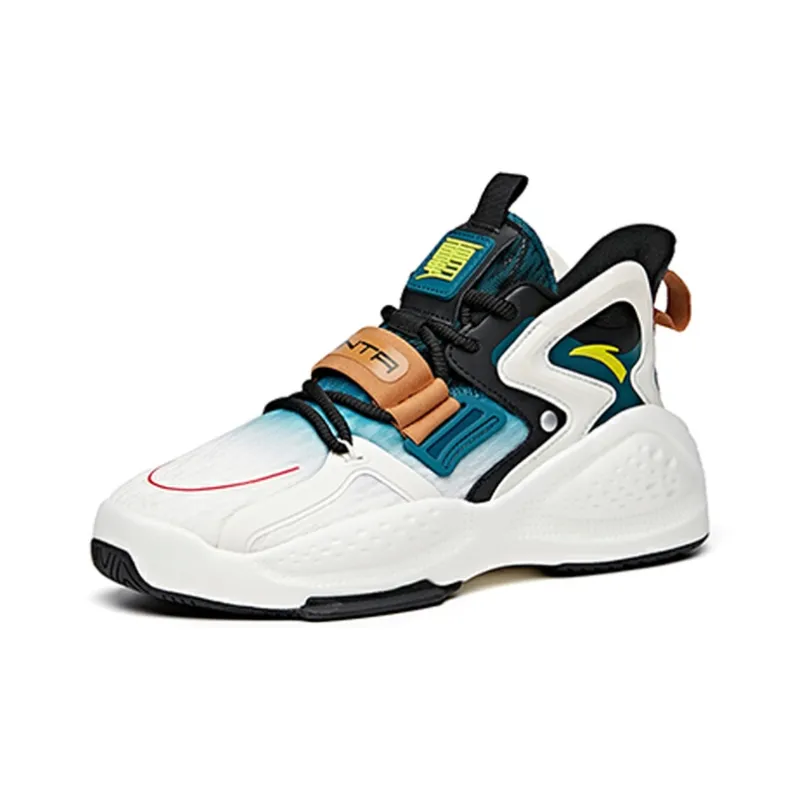 Anta Bastard 2.0 Durable Breathable Low-Top Skateboard Shoes Men's White-1