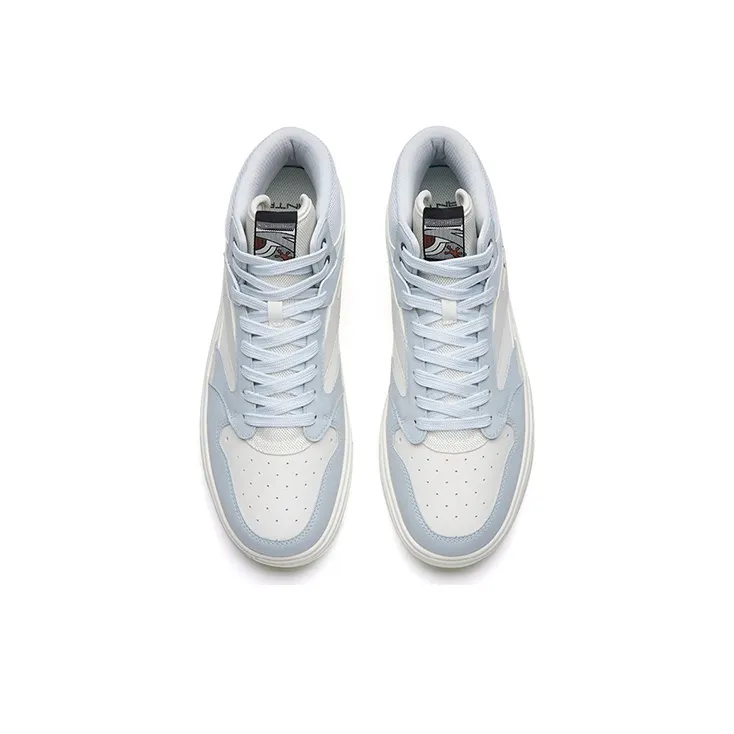 Anta Street Naughty Mid-Top Skateboard Shoes Men's White Gray-3