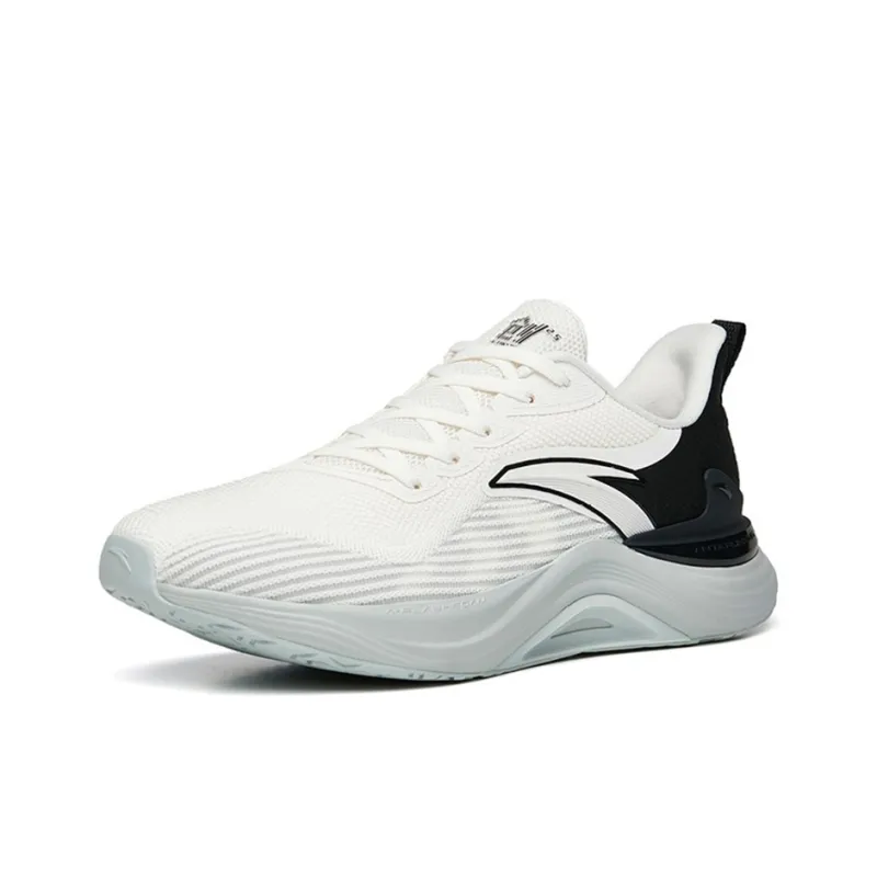Anta 2.5 Breathable Lightweight Low Top Running Shoes Men's White Black-1