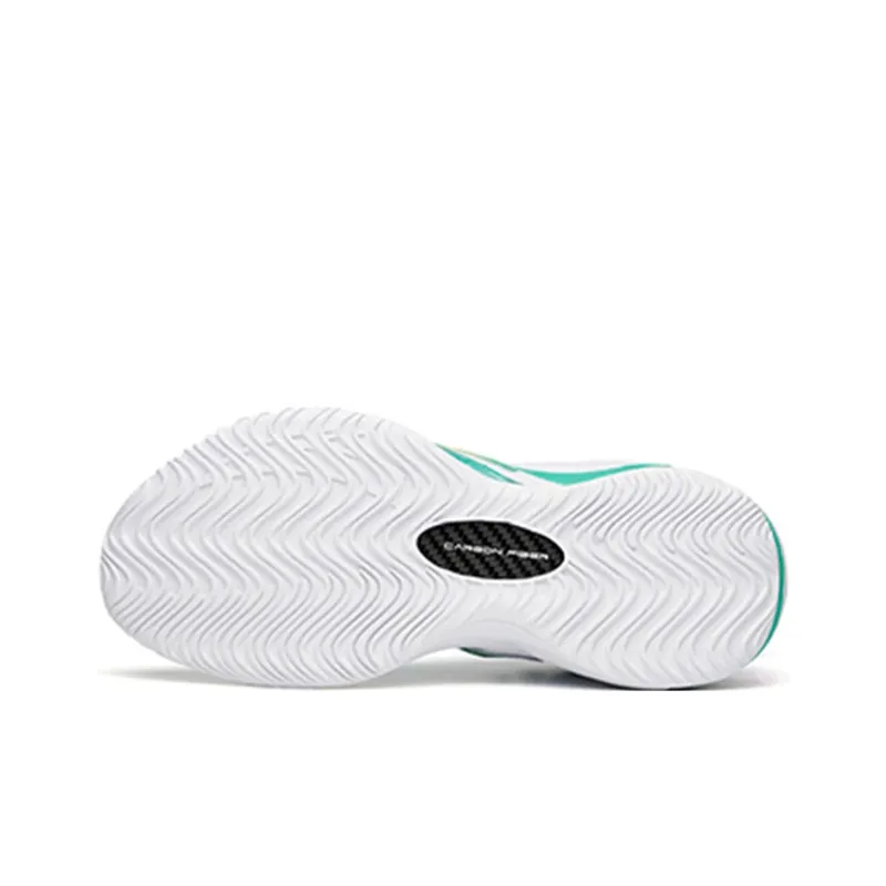 Anta Berserk 3 Abrasion Resistant Breathable Mid Top A Flashedge Basketball Shoes Men's White Green-5