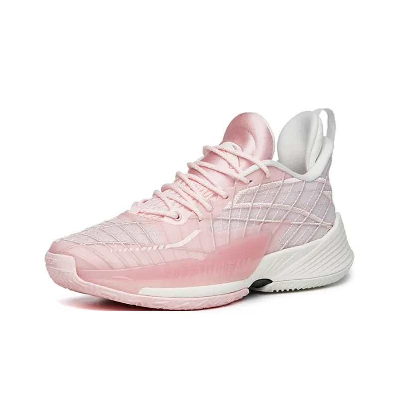 ANTA Light Horseman 3 Basketball Shoes Men Low Top Fragrant Flower/Ivory White-1