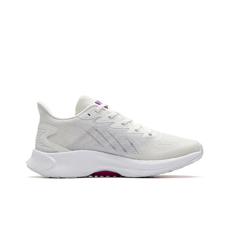 Anta MACH 2.0 Shock Absorbers With Slip Resistant Features Low Top Running Shoes Men's White Purple Black-1